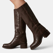 Women's Mid-Calf Block Heel Boots
