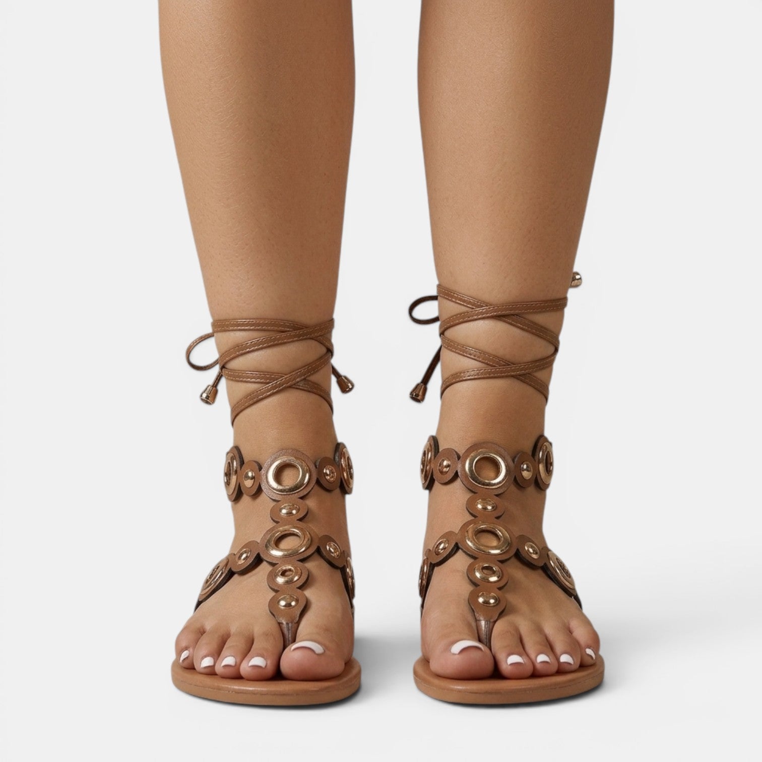 Sandalias Romanas Planas Mujer