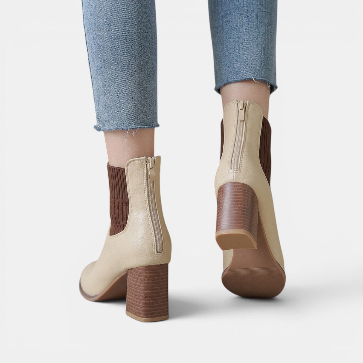 Botines Elásticas Mujer Tacón