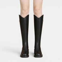 Botas Altas Cuero Mujer Invierno