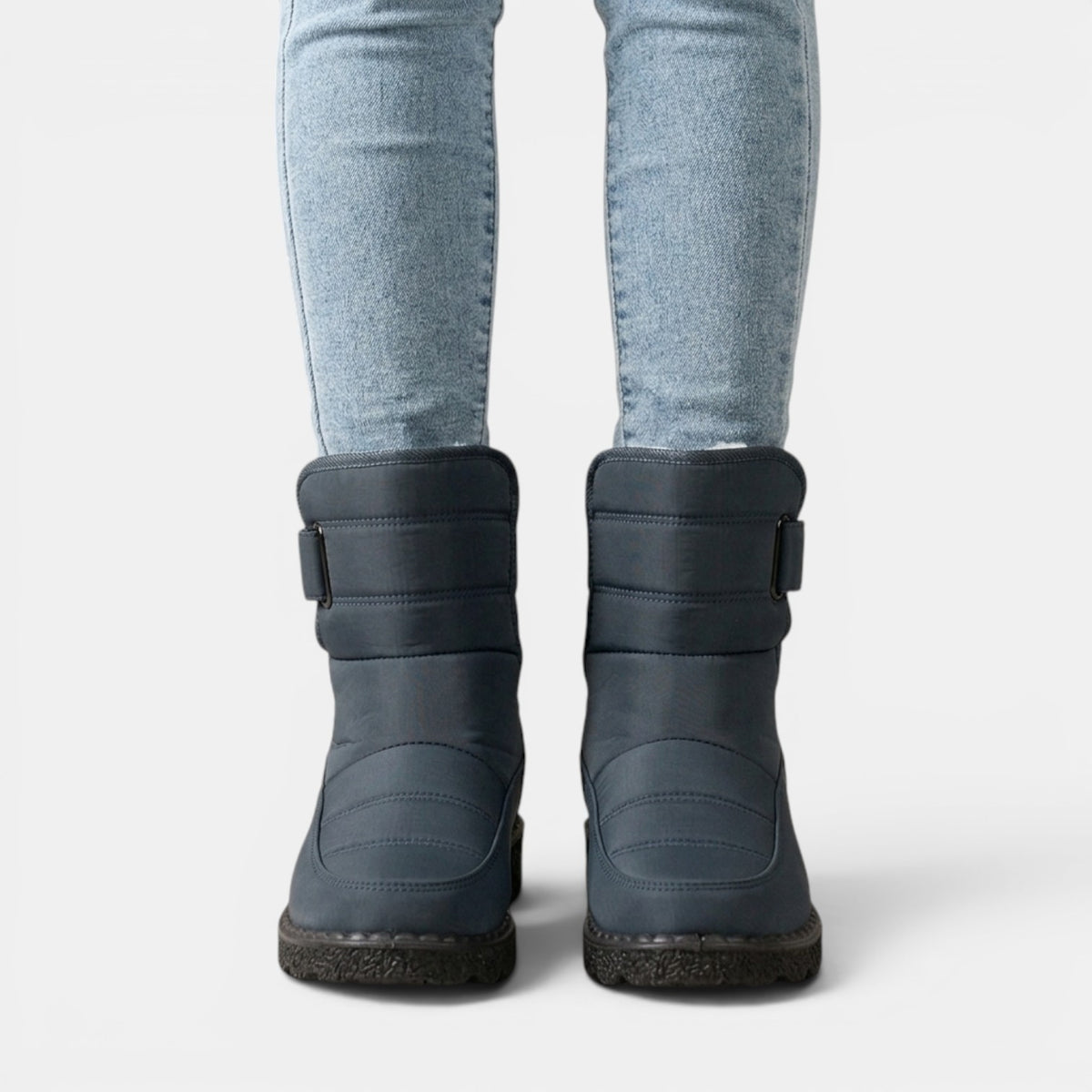 Women's Fur-Lined Snow Ankle Boots - Non-Slip Sole