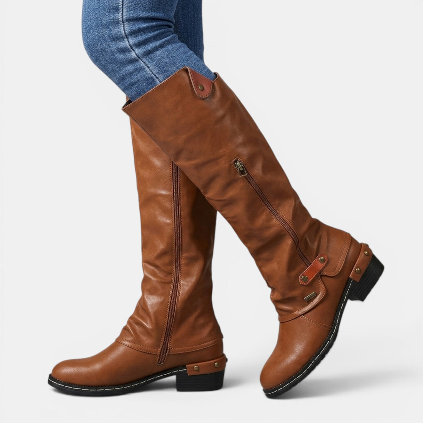 Botas Altas Cuero Mujer