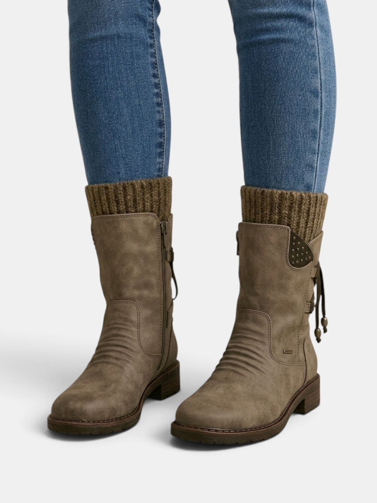 Botines Mujer de Piel y Ante
