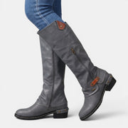 Botas Altas Cuero Mujer
