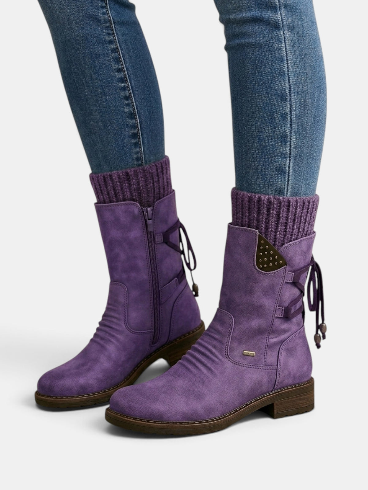 Botines Mujer de Piel y Ante