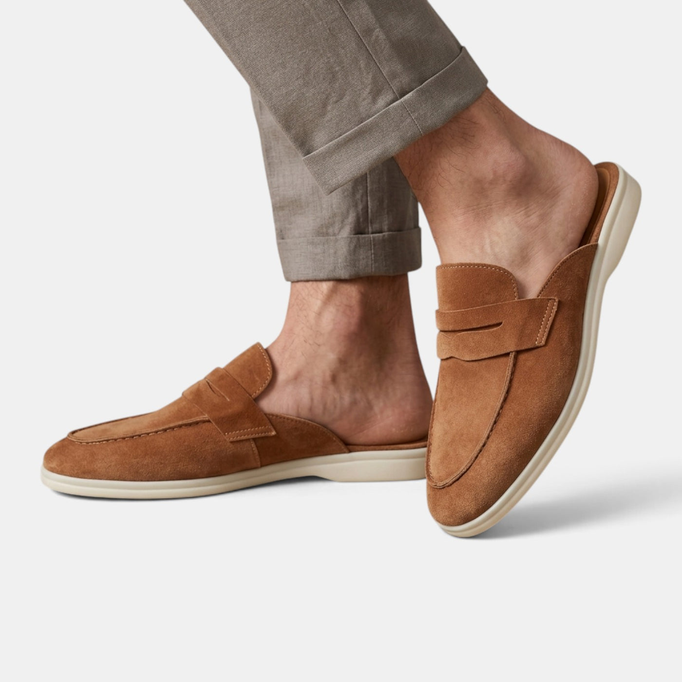 Zuecos Hombre Suela Blanca