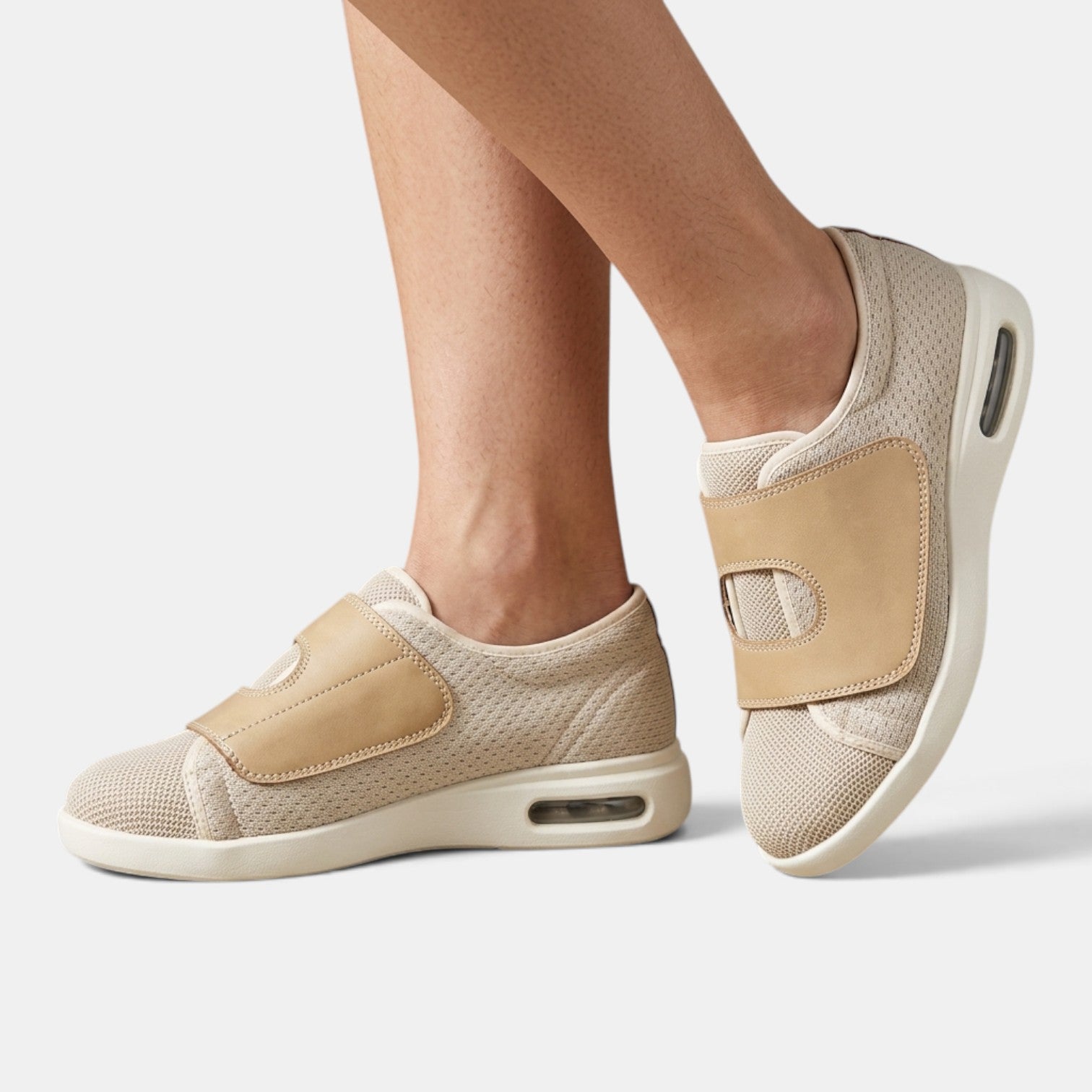 Zapatos Ortopédicos Mujer con Velcro y Suela Antideslizante Cómodos