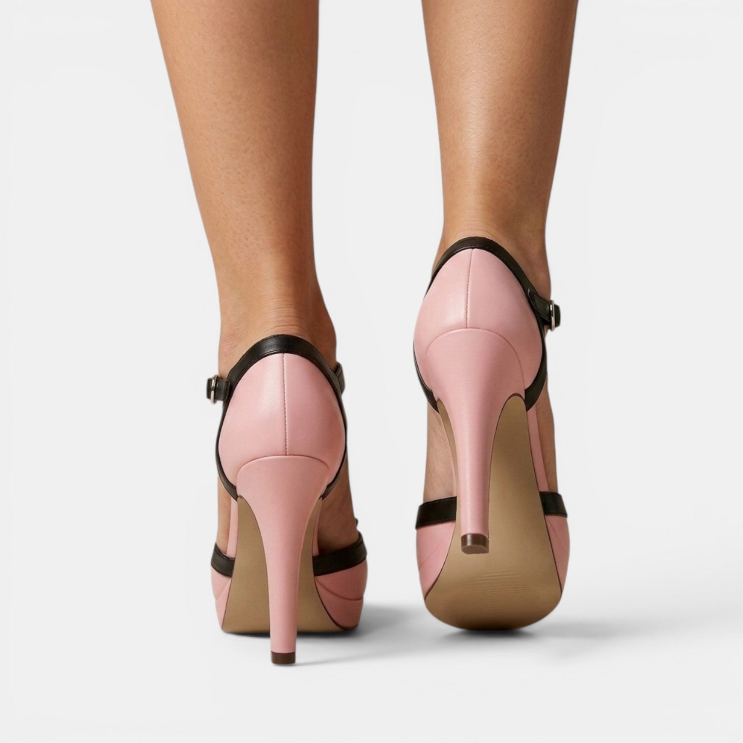 Zapatos Plataforma Tacón Grueso Mujer