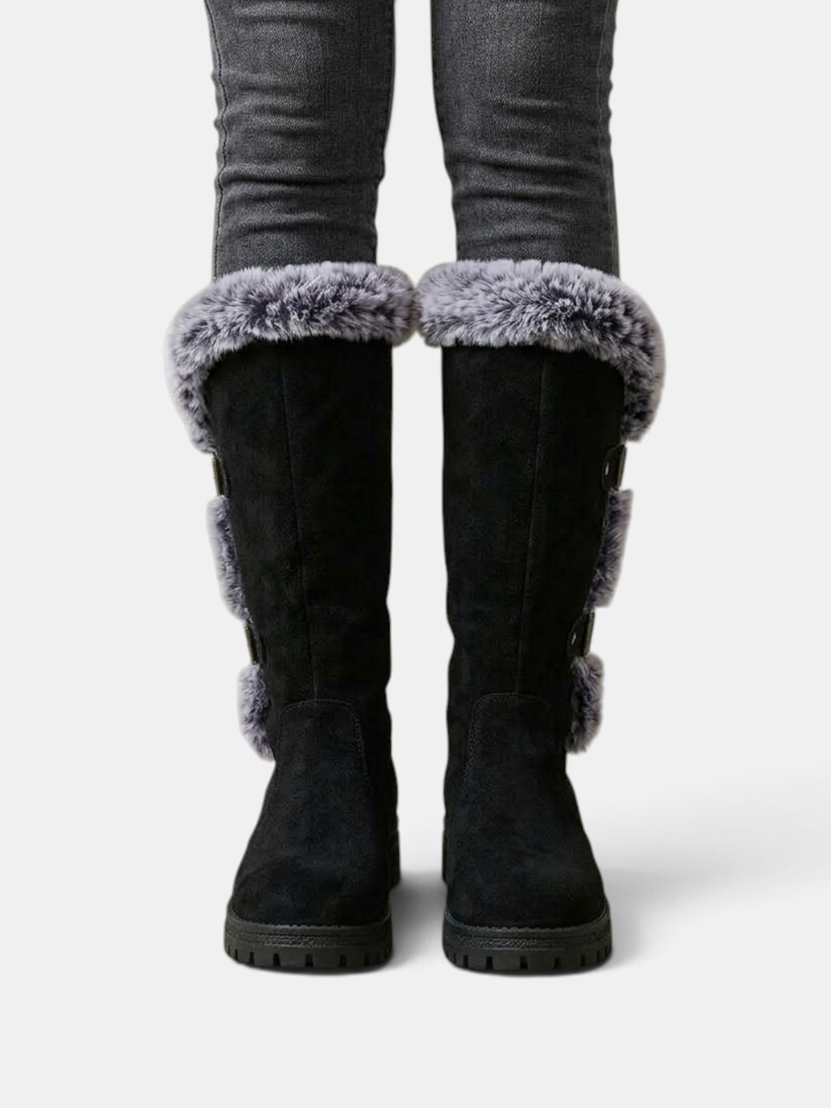 Women's Winter High Boots with Fur