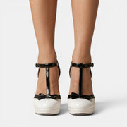 Zapatos Plataforma Tacón Grueso Mujer