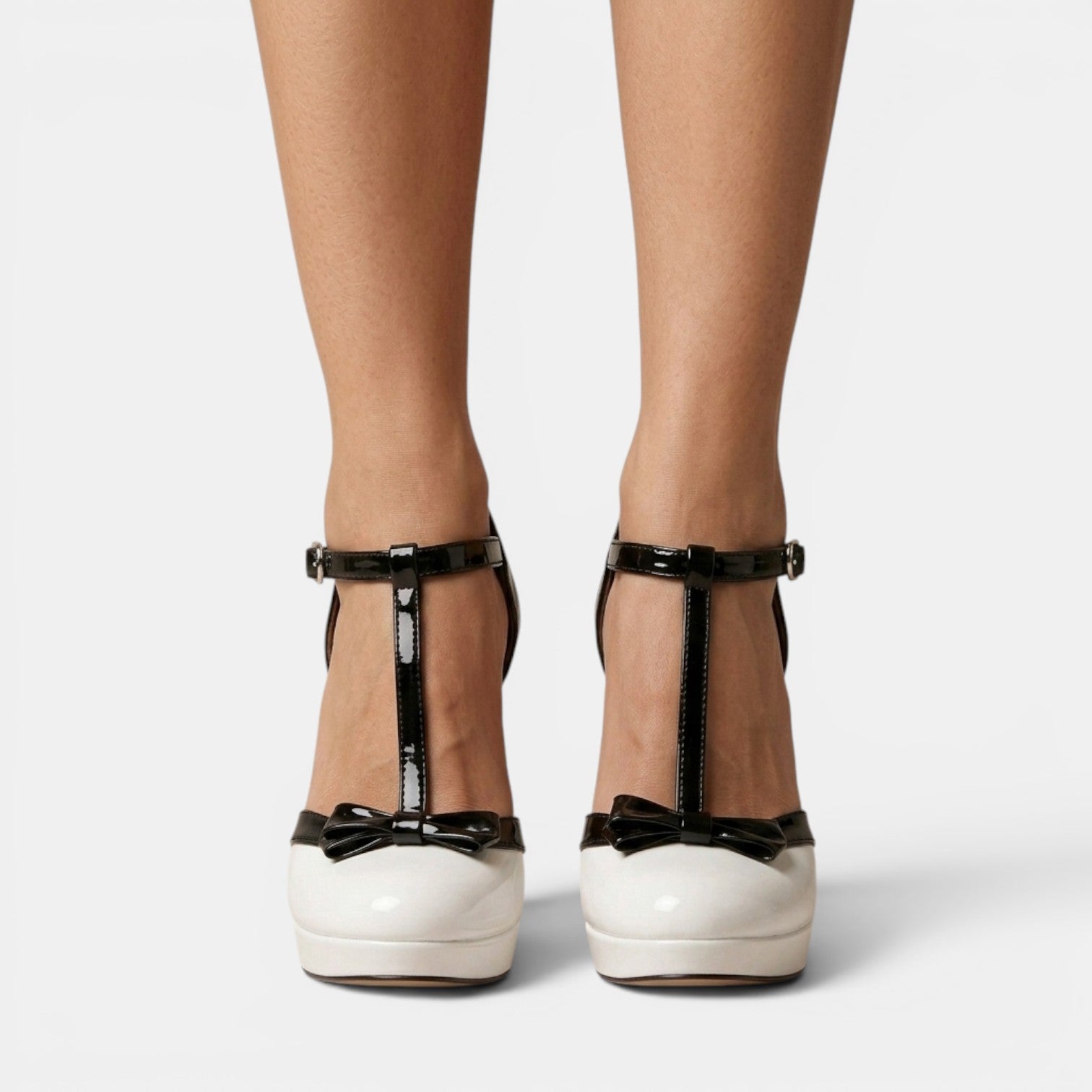 Zapatos Plataforma Tacón Grueso Mujer