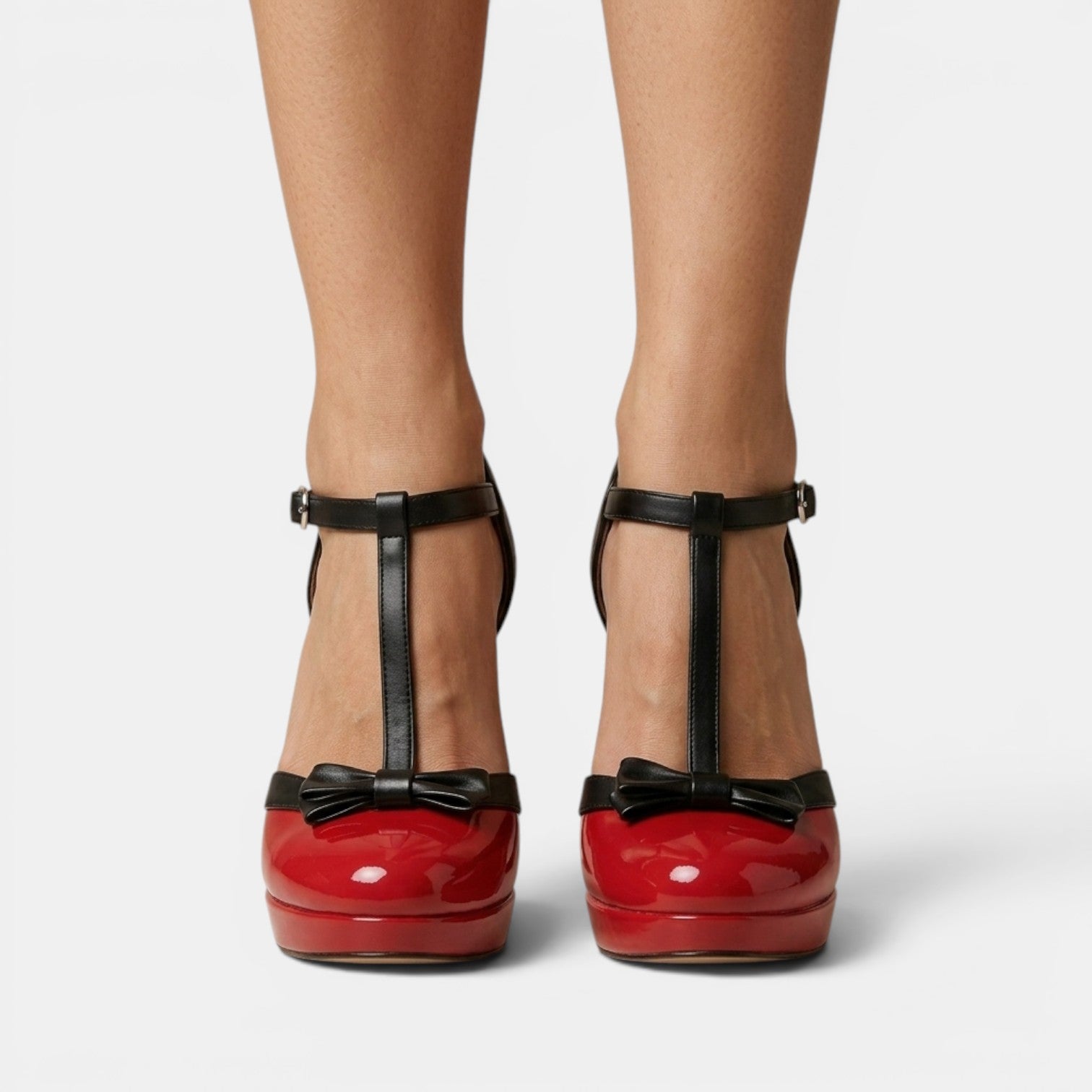 Zapatos Plataforma Tacón Grueso Mujer