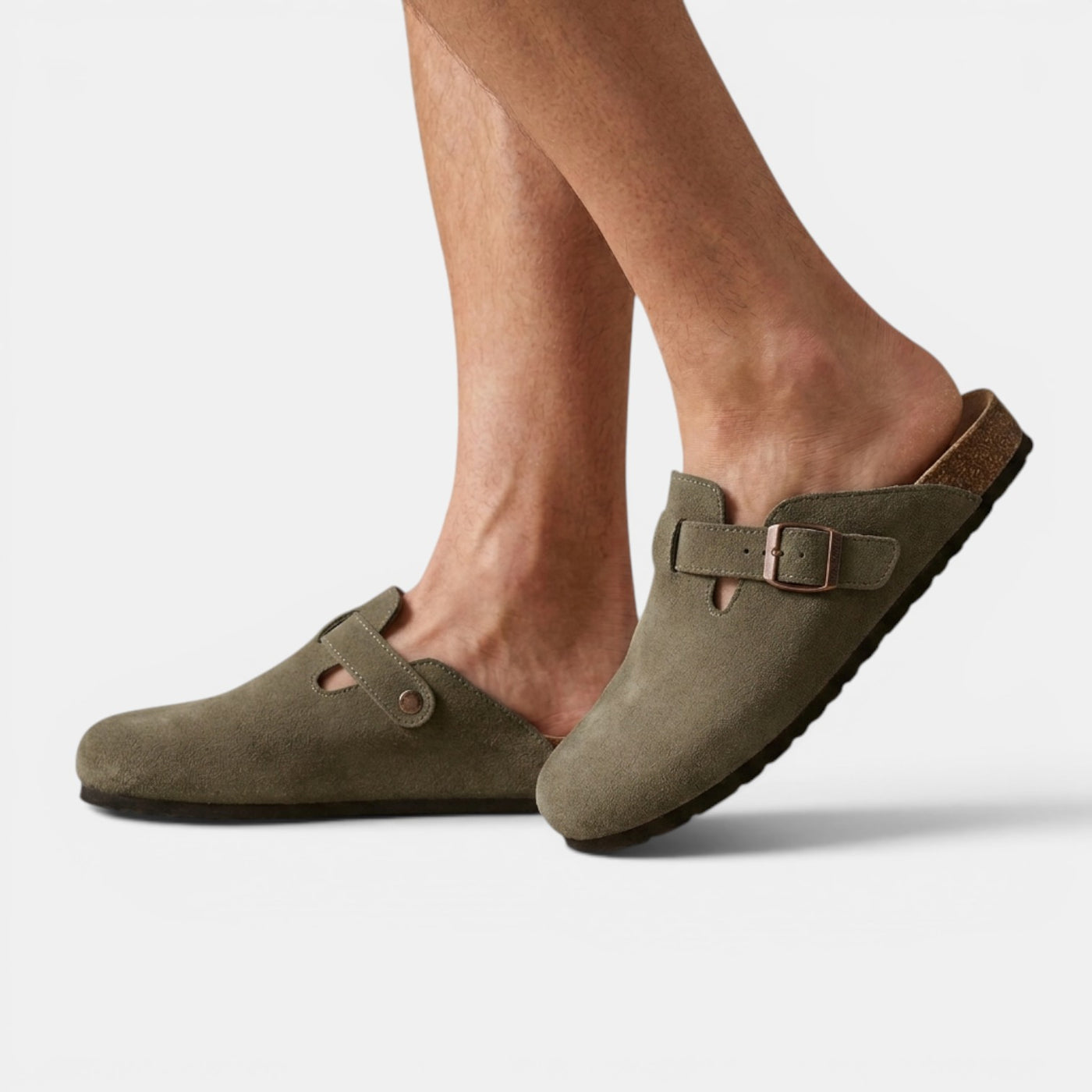 Men's Vegan Suede Clogs