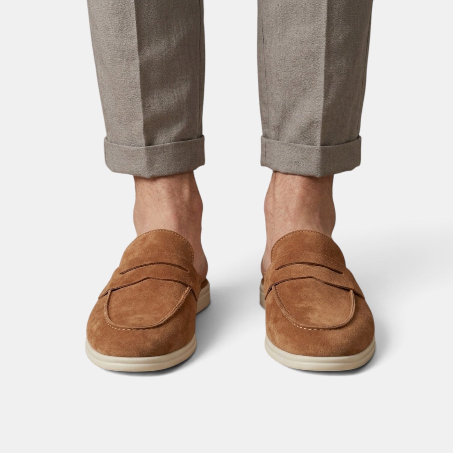 Zuecos Hombre Suela Blanca