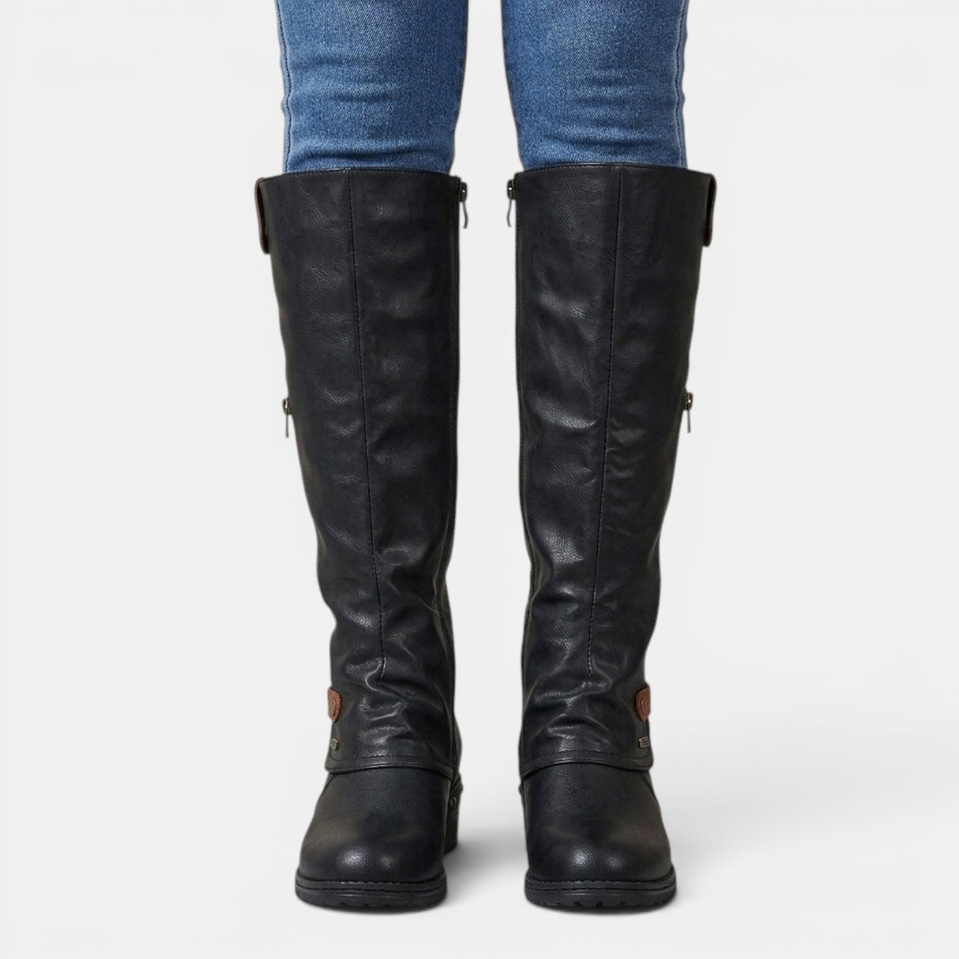 Botas Altas Cuero Mujer