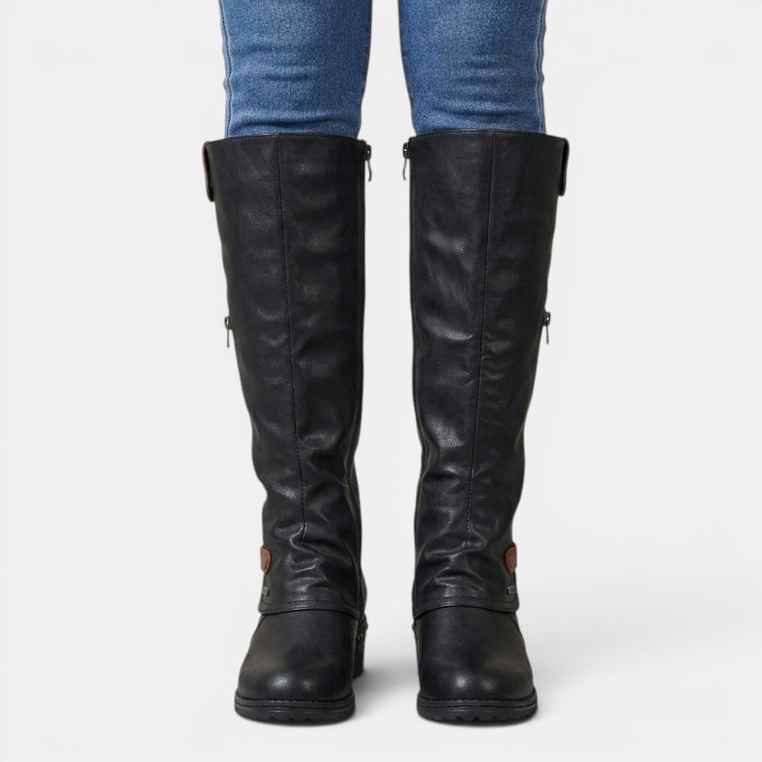 Botas Altas Cuero Mujer