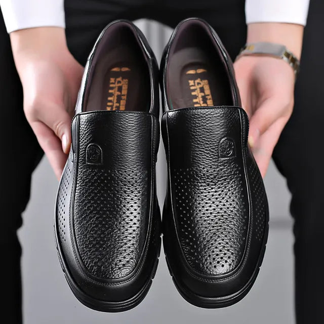 Zapatos Casuales de Piel para Hombre sin Cordones