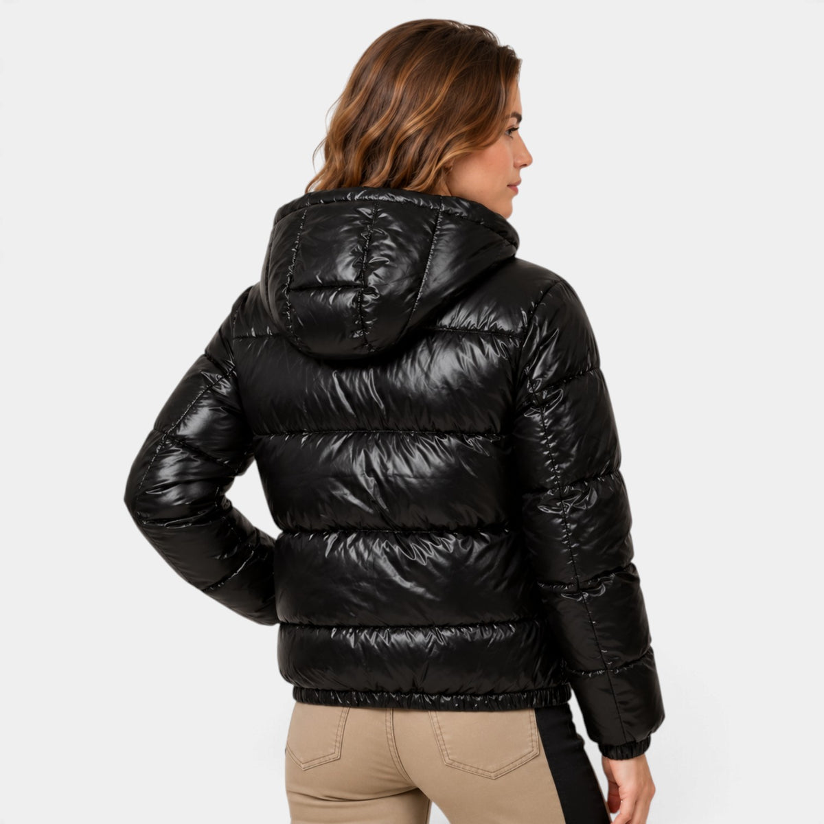 Women's Shiny Lightweight Puffer Jacket