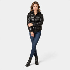 Women's Shiny Lightweight Puffer Jacket