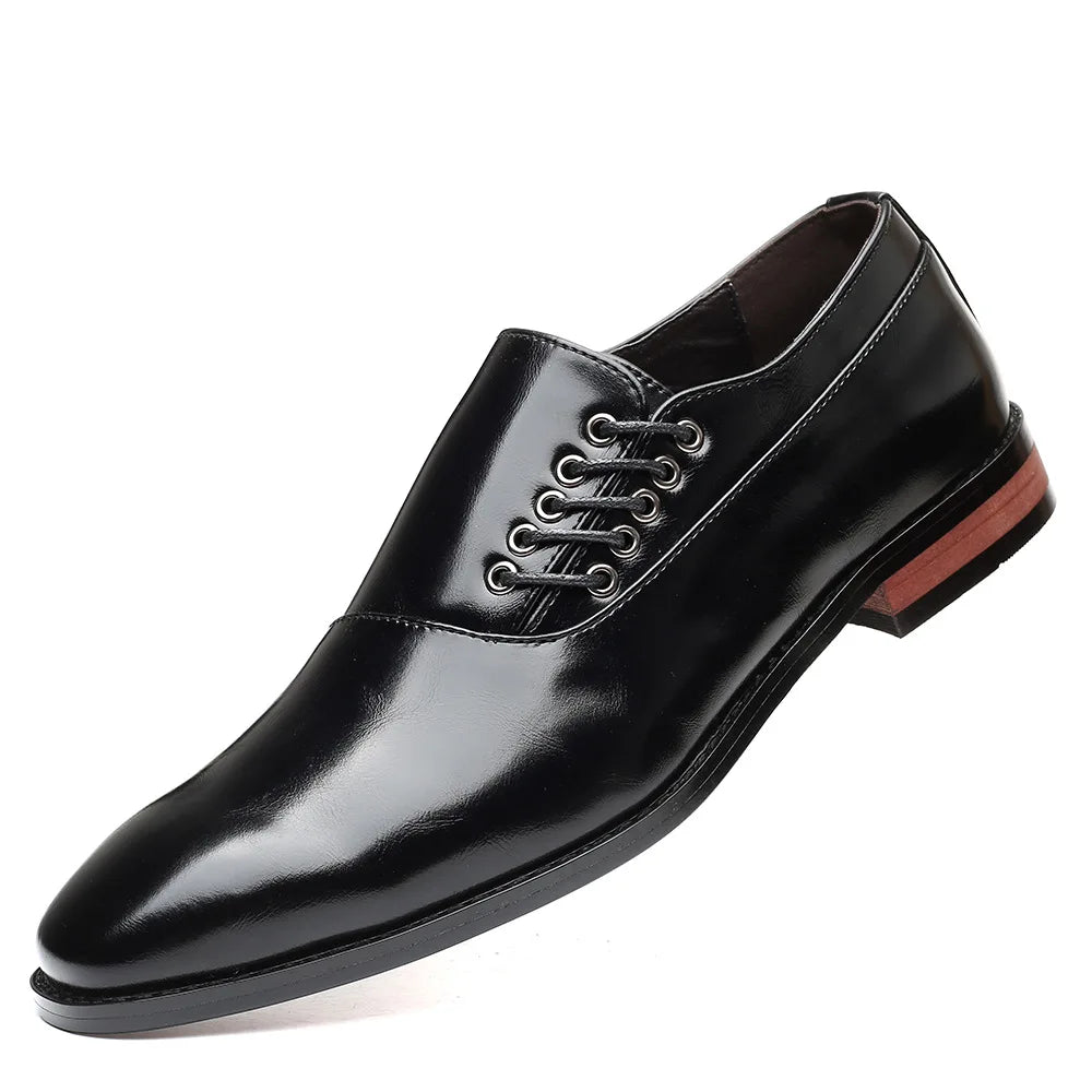 Zapatos Oxford de Cuero Clásicos para Hombre