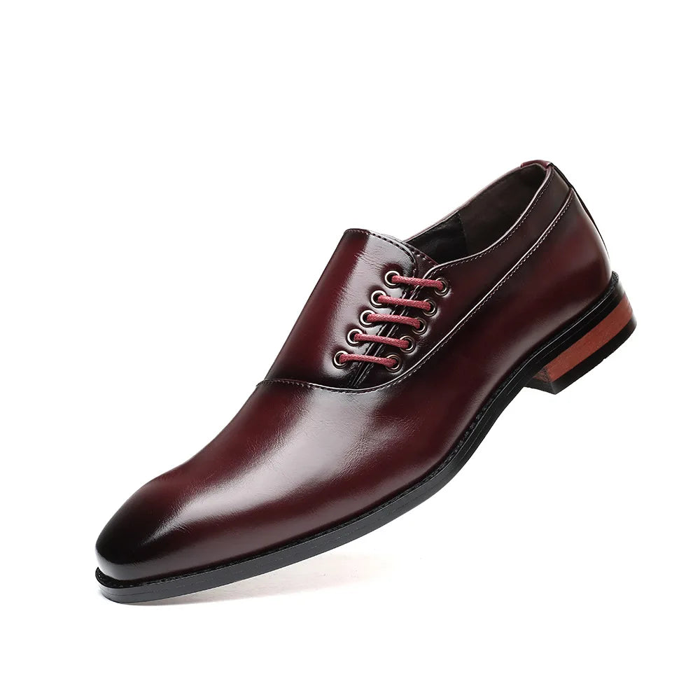 Zapatos Oxford de Cuero Clásicos para Hombre