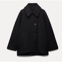 Abrigo Oversize de Lana Mujer