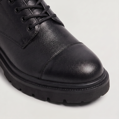 Men's Derby Shoes with Thick Track Sole