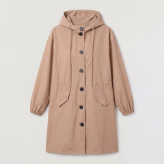 Women's Long Waterproof Hooded Raincoat - Plus Sizes to 5XL