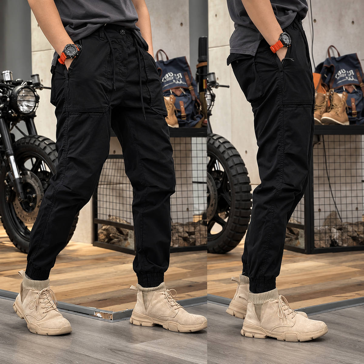 Pantalón Cargo Elástico para Hombre