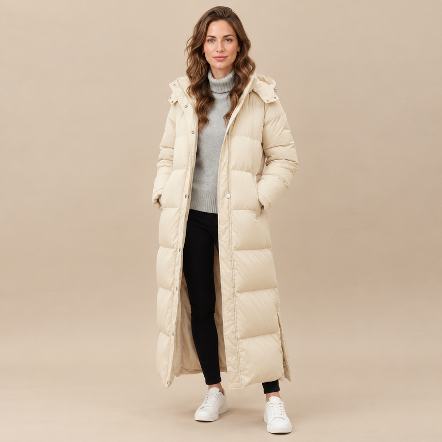 Chaqueta Acolchada para Mujer con Relleno de Plumón