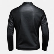 Chaqueta Biker Hombre de Cuero Sintético