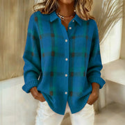 Cárdigan Mujer Oversize de Punto Grueso con Botones