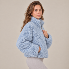 Chaqueta Mujer de Borreguito con Cremallera