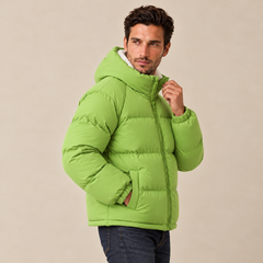 Chaqueta Acolchada Hombre con Forro Polar