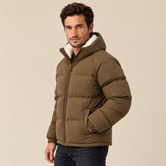 Chaqueta Acolchada Hombre con Forro Polar