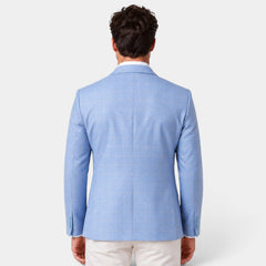 Men's Windowpane Check Slim Fit Blazer