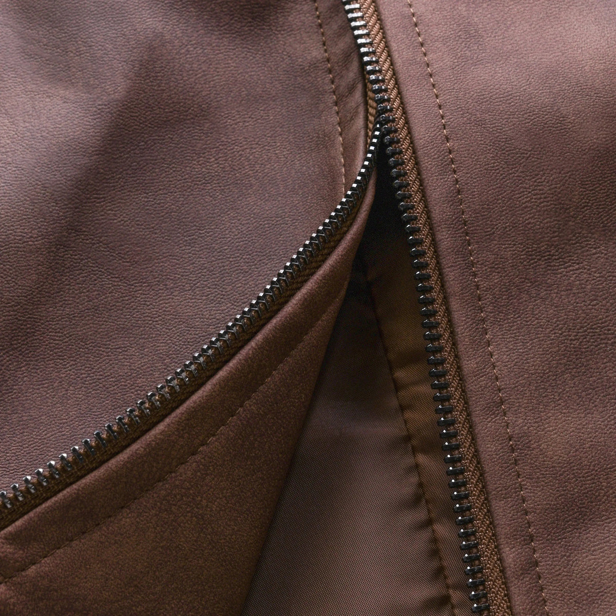 Chaqueta Hombre Moto Efecto Piel Entallada