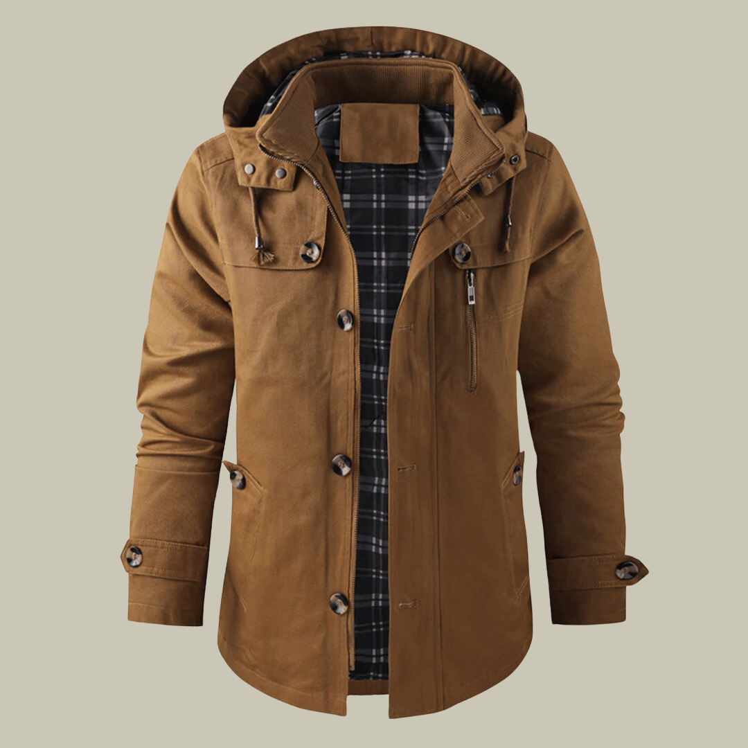 Chaqueta de Invierno Hombre con Capucha Desmontable