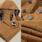 Chaqueta de Invierno Hombre con Capucha Desmontable