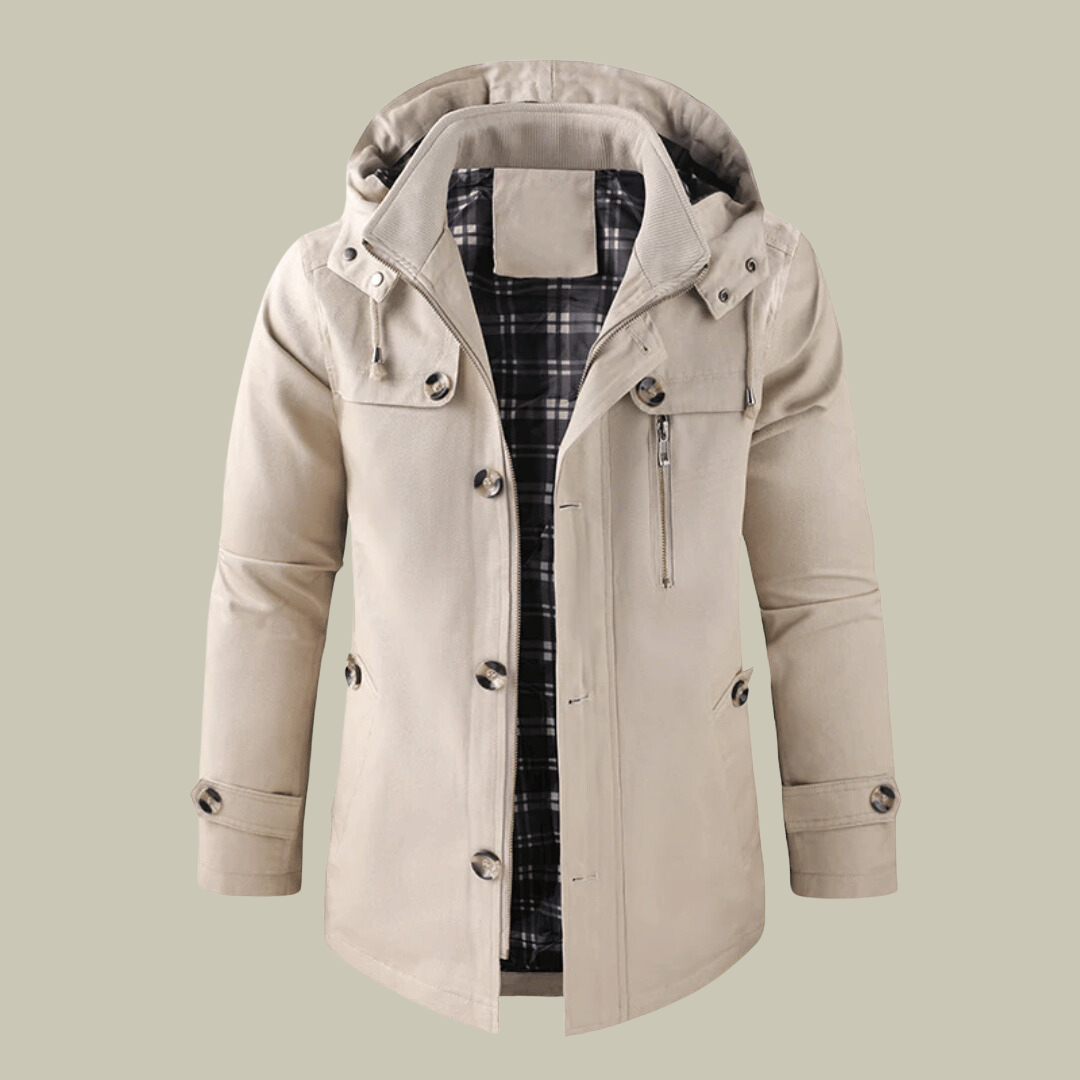 Chaqueta de Invierno Hombre con Capucha Desmontable