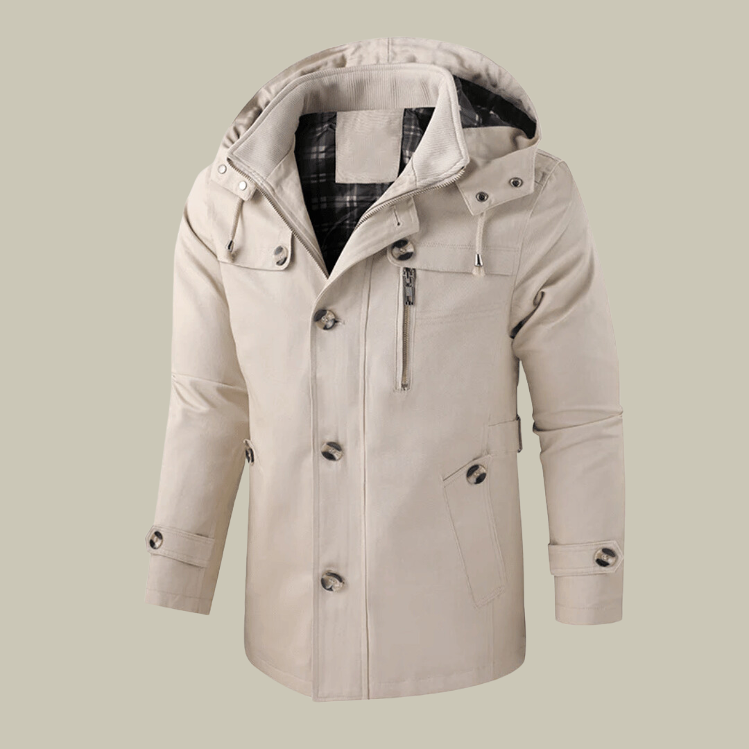 Chaqueta de Invierno Hombre con Capucha Desmontable