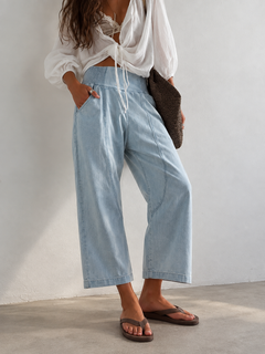 Pantalón Mujer Ancho Estilo Harén