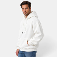 Men's Oversized Velvet Hoodie - Pullover Hooded Sweatshirt