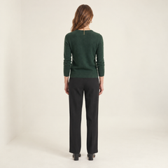 Jersey de Cashmere Mujer con Cuello Pico