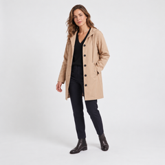 Women's Long Waterproof Hooded Raincoat - Plus Sizes to 5XL