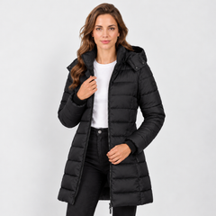 Chaqueta Acolchada con Capucha para Mujer, Abrigo de Invierno
