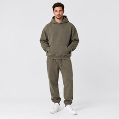 Men's Chunky Knit 2-Piece Set - Casual Winter Lounge Set