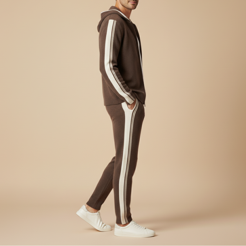 Men's Premium 100% Cashmere Tracksuit Damien – Elegant Set