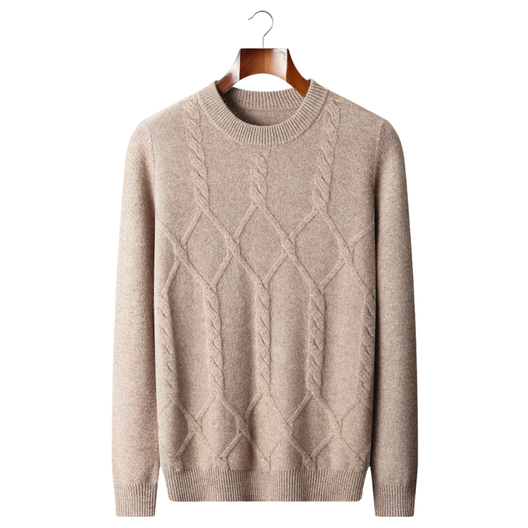 Jersey de Cashmere Hombre Premium – 100% Cashmere con Diseño