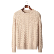 Men's Premium Cashmere Sweater – 100% Braided Cashmere